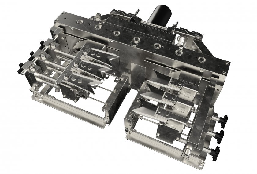 The 575 Dual Drive Servo Shear mechanism is the latest generation of parallel shearing mechanisms developed for enhanced gob forming and for higher performances.